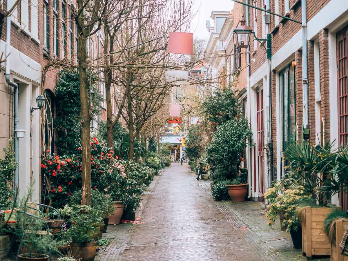 Gasse in der Haarlem Altstadt