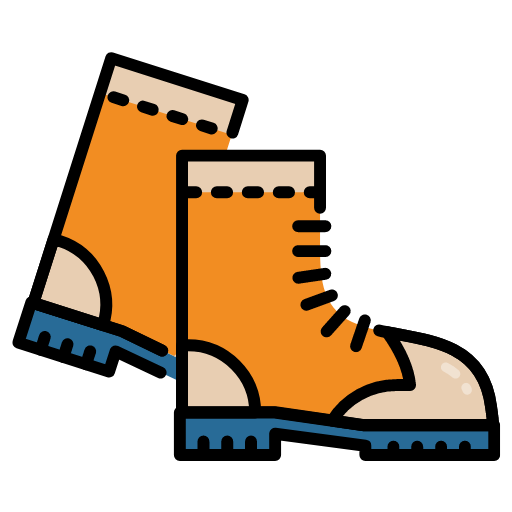 Icon mit Wanderschuhen für Kategorie "Wanderungen"