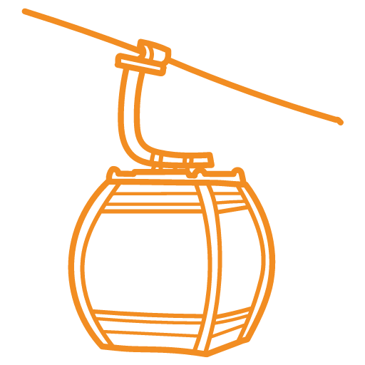 Gondel-Icon für die Kategorie "Skigebiete"