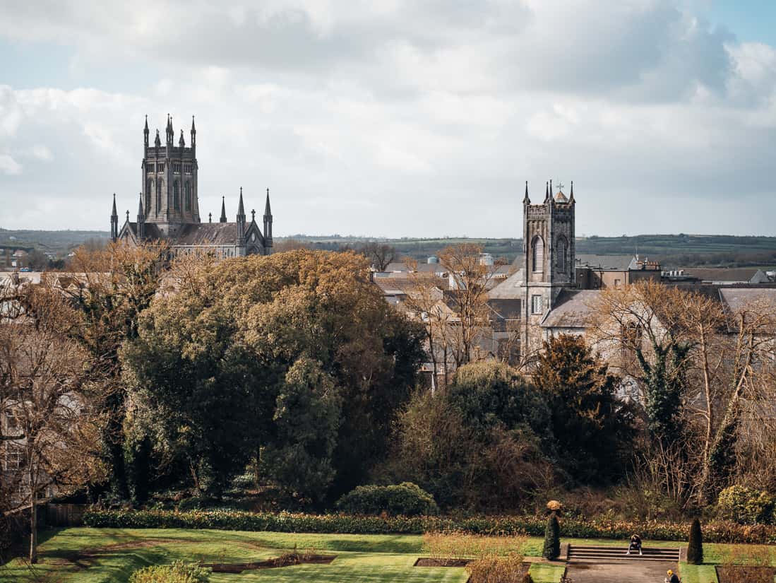 Blick auf Kilkenny und dem Kilkenny Castle Park